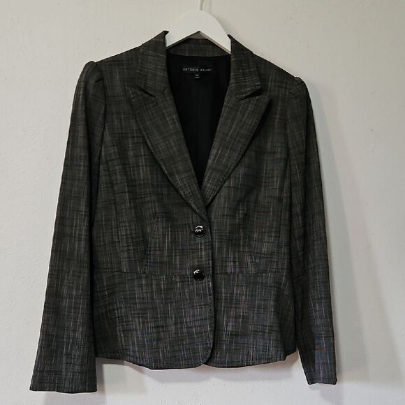 ANTONIO MELANI Black Blazer  12 - Picture 1 of 9